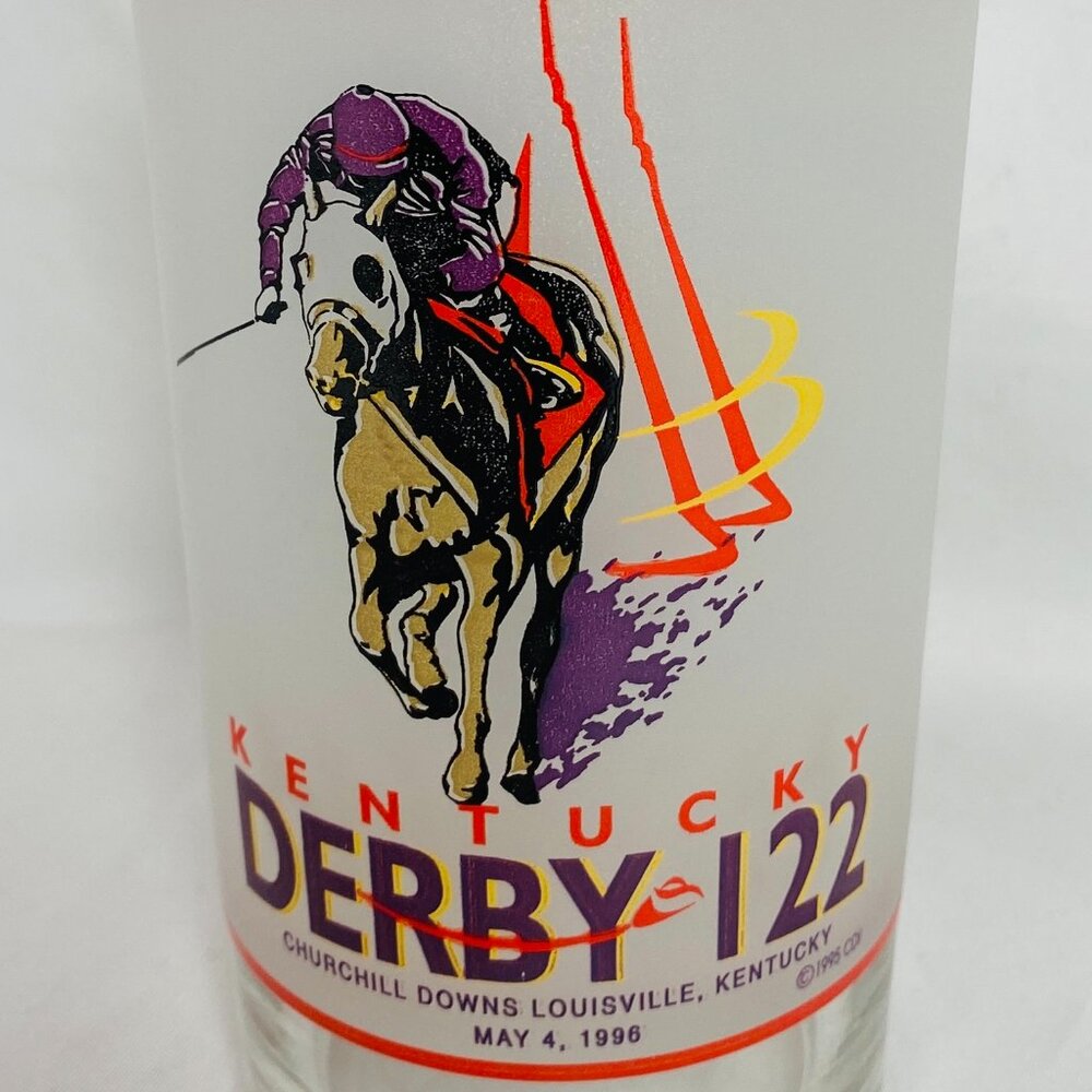 VNTG Kentucky Derby 1996 Churchill Downs Official Commemorative Mint Julep Glass